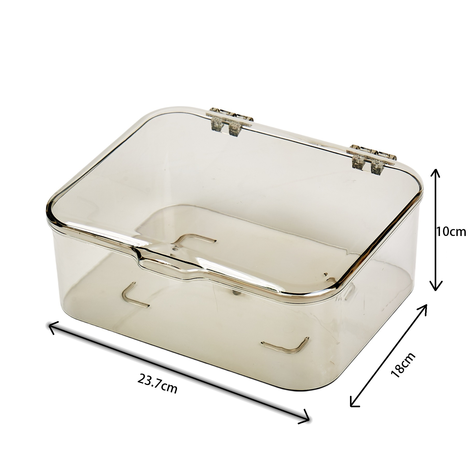 Caja de almacenamiento abatible gris claro [Tamaño pequeño, sin empaquetar]