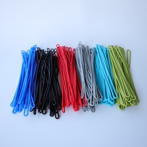 Cordon de suspension en silicone pour étiquette de bagage, haute élasticité, pour cartes, gris/bleu/rose, vente en gros fabricant - Product Image 2