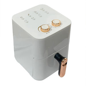 <span class=keywords><strong>Friteuse</strong></span> à air 4L 800W à commande mécanique très économique avec 2 boutons, poignée amovible en plastique pour usage en cuisine - Product Image 2