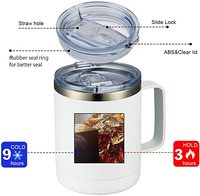 Veso-Mugs de voyage réutilisables en acier inoxydable, pour Sublimation, avec couvercle, isolé sous vide, tasses