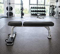 Banc de musculation plat commercial SK pour entraînement de force en salle de sport et centre de fitness