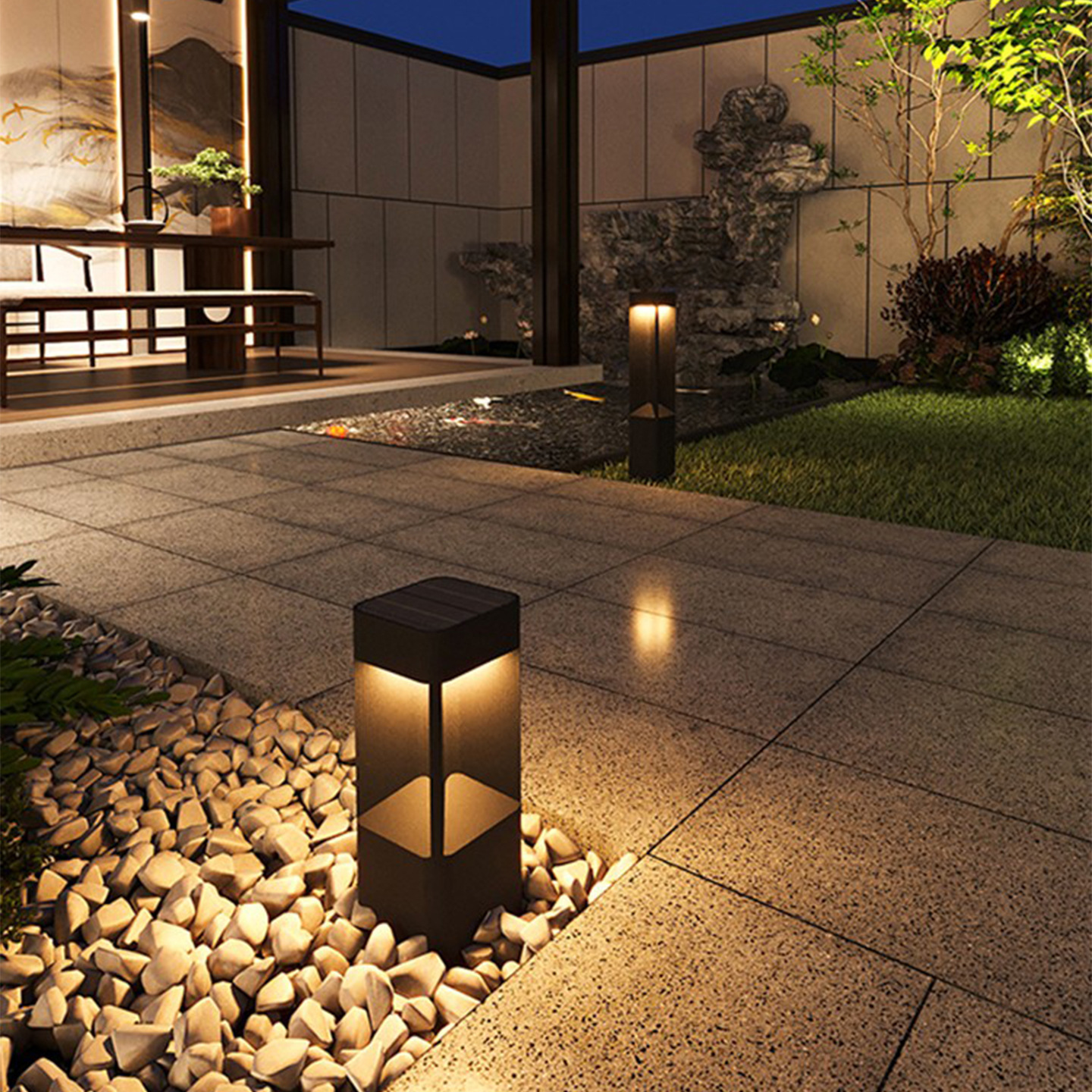 LED Lawn Light Outdoor Waterproof IP65 Aluminum Warm Light 270 Beam Angle for Garden Villa Landscape Park Path Grass