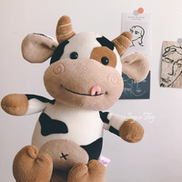 Petite poupée en peluche Little Cow Habi, jouet en peluche en coton PP doux pour cadeau de la Saint-Valentin pour petite amie