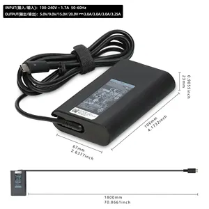 Factory Original Laptop Charger Adapter 65W Type C USB Laptop Charger 20V 3.25A Laptop Adapter For Latitude 5000 5420 XPS 13