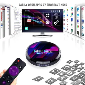 New Scenarios Amlogic S905X4 Android 10 Quad core dual wifi cable tv set top box for televisor de 100