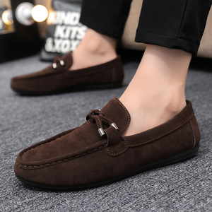 Men's Casual Formal <b>Shoes</b> New Work Velvet <b>Driving</b> <b>Shoes</b> Leather Upper Square Spring Summer Autumn Dress <b>Shoes</b> Breathable Lace-Up - Product Image 3
