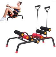Machine d'extension dorsale pliable multifonctionnelle avec bandes de résistance Machine à squat pour entraînement abdominal pour la salle de sport à domicile