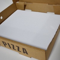 Embalaje de caja de comida corrugado desechable reciclable personalizado, caja de pizza de restaurante de comida rápida de papel