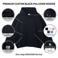 Felpe con Cappuccio da Uomo Autunnali Personalizzate, Alla Moda, Pesanti, in Poliestere e Cotone, Tinta Unita, Spesse