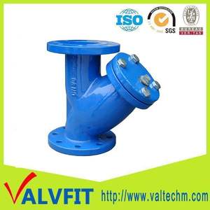 Filtre d'acier inoxydable d'extrémité à bride de soupape de crépine de type Y de DI DIN de fonte - Product Image 4