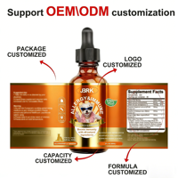 Gouttes liquides probiotiques personnalisées OEM/ODM pour animaux de compagnie – Complément alimentaire pour la santé digestive – Probiotiques pour chiens et chats