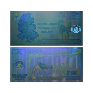 19 billets de banque en feuille d'or plaquée <span class=keywords><strong>Zimbabwe</strong></span> de 100 Trillion Yottalillion Dollars avec UV et filigrane – Cadeaux de fin d'année - Product Image 3