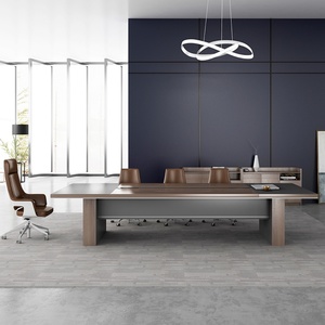 Table de Conférence Moderne de Luxe pour Salle de Réunion et Salle des Directeurs, Mobilier de Bureau en Bois et Acier, Vente Chaude pour Maison, Hôtel, Hôpital - Product Image 2