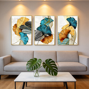 Cuadro de Lienzo con Textura 3D, Arte de Pared con Paisaje Pintado al Óleo, Decoración para el Hogar, Cocina, Baño, Sala de Estar, Nuevas Pinturas Chinas - Product Image 2