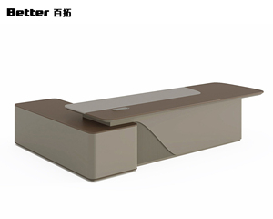Muebles de Oficina Personalizados E0 para Ejecutivos y Directores, Escritorio de Oficina Moderno y Lujoso de Madera Duradera, Fácil de Ensamblar, para el Hogar - Product Image 1