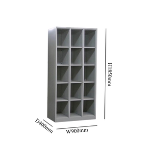 เฟอร์นิเจอร์สำนักงานเหล็กโรงงานลั่วหยาง ตู้เก็บของขนาดเล็ก 15 ตู้ ไม่มีประตู ตู้เก็บของโลหะคุณภาพสูง - Product Image 5