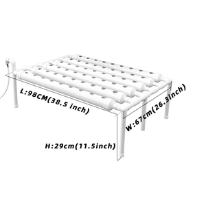 Système de culture hydroponique vertical familial NFT à 36 trous avec pompe et cadre en PVC de qualité alimentaire - Product Image 2