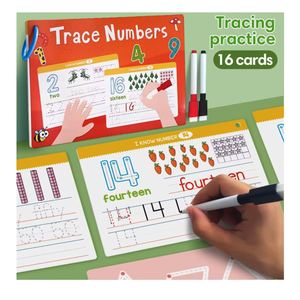 Libro de Actividades Educativas Preescolares, Aprende a Escribir, Práctica de Matemáticas, Trazado de Líneas y Números - Product Image 1