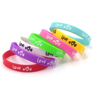 Wholesale Customize Your Own Rubber Bracelet Wristband with Promotional Event Advertising Gift Embossed Silicone Wristband - Product Image 5