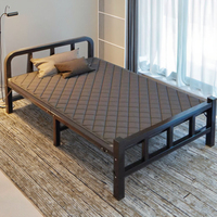 Lit pliant simple en métal pour la sieste de bureau Lit de camp pour dortoir pour adulte