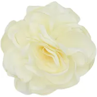 Vente en gros de 8cm tissu satiné mat fleurs frisées chapeaux accessoires de cheveux pour la décoration de robe de valise