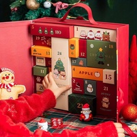 Nouveau Coffret Cadeau de Noël et d'Anniversaire, Boîtes Vides Rigides à Compte à Rebours, Boîtes Aveugles, Feuille Métallique, Disponible en Gros, Prêt à Expédier, Calendrier de l'Avent
