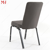 Sillas de Banquete Apilables de Aluminio y Tela, Duraderas, Portátiles, Ecológicas, Impermeables, Diseño Moderno para Salones de Banquete de Hotel