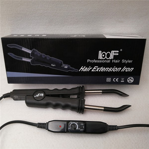 Biểu Tượng Tùy Chỉnh Bán Buôn Đen Loof Thương Mại Sử Dụng Sắt Nhiệt <span class=keywords><strong>Fusion</strong></span> Nhiệt Kết Nối Wand Cho Phần Mở Rộng Tóc - Product Image 3