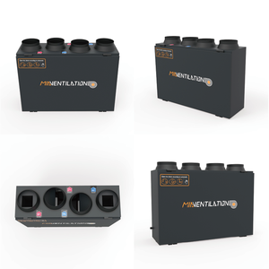WIFI Control MIA 350m3/H <span class=keywords><strong>Hrv</strong></span>/ERV/mvhr Tipo montado en el techo Sistema de ventilación mecánica con recuperación de calor TUYA App - Product Image 5