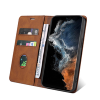Étui portefeuille magnétique à rabat en cuir PU avec dragonne pour Samsung S25 S24 Ultra S23 S22 A16 A26 A36 A56 A22 A23 A53