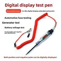 Testeur de circuit numérique LED multifonction 12V/24V pour réparation électrique automobile