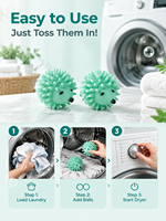 Boules anti-emmêlement pour sèche-linge, boules adoucissantes réutilisables, boules pour le démêlage des vêtements, accessoires pour lave-linge