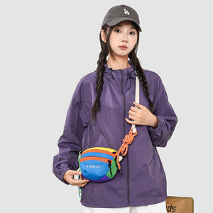 Kleiman Colorful Crossbody <b>Bag</b> <b>Small</b> Lightweight Chest <b>Bag</b> For Women Outdoor Casual Use With Zipper Closure - Product Image 3