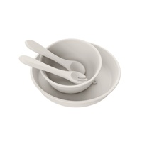 Ensemble de bols en silicone pour enfants avec ventouse puissante, design minimaliste, vaisselle pour repas d'enfants