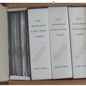 Regla de Plástico Duro Transparente de Alta Calidad de 12 Pulgadas (30 cm) para Uso Escolar y de Oficina - Product Image 6