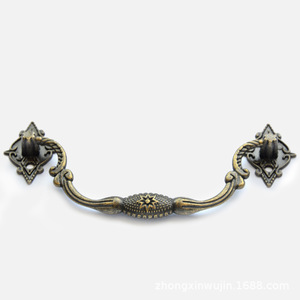 Manija de aleación de zinc de estilo retro europeo con diseño de ocho estrellas para accesorios de ferretería de cajas de madera - Product Image 1