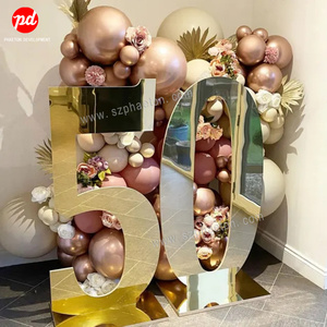 50th <strong>Birthday</strong> Party <strong>Decorations</strong> Supplies Giant Acrylic Mirror Gold Mirror Silver Numbers for 30th 40th <strong>70th</strong> <strong>Birthday</strong> Party Decor - Product Image 1