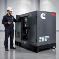 Cummins Tragbarer Leiser Dieselgenerator 10kVA 15kVA 20kVA 25kVA 30kVA Stromaggregat für Notstromversorgung zu Hause und für Außenanwendungen