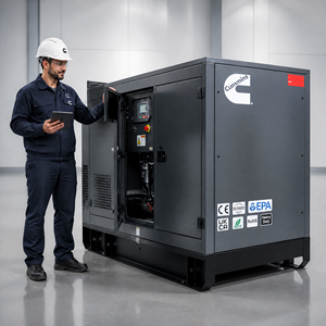 Groupe électrogène diesel silencieux portable Cummins 10kva 15kva 20kva 25kva 30kva pour la maison et les applications d'alimentation extérieure - Product Image 5