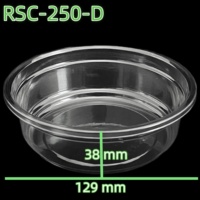8oz Mini Deli Rond Jetable PET PP Boîte Alimentaire Conteneurs En Plastique Avec Couvercle Pour Déjeuner Salade Sushi Pizza Pain Gâteau