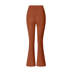 Pantalon moulant de sport micro-évasé à taille haute pour femmes européennes et américaines pour l'automne et l'hiver Nouveaux leggings évasés transfrontaliers - Product Image 4