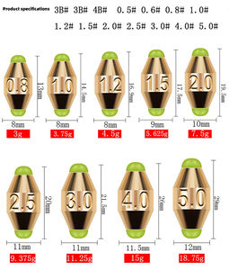 Geslepen Kogel Koperen Zinklood Gewichten | 0.95G-18.75G | Vliegbinden Visgerei Accessoires - Product Image 3