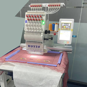 Wonyo Programmable <strong>1</strong> Head Computerized Patch Embroidery Machine for Socks, Caps, <strong>and</strong> T-<strong>Shirts</strong> - Product Image 5