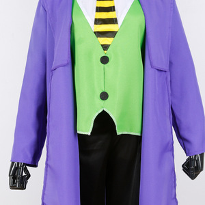 Costumes de carnaval de <span class=keywords><strong>clowns</strong></span> violets, inspirés du cinéma et de la télévision, pour des spectacles de cosplay rétro lors des fêtes d'Halloween en Europe et en Amérique - Product Image 3