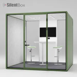 Easy Installation Mobile Indoor Booth Large Soundproof Acoustic Pod Custom Build Private Office Booth