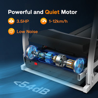 Caminadora Eléctrica Plegable Kreeda para Entrenamiento Profesional, Capacidad de 150 kg, Motor de 3.5 HP, Pantalla LED, Inclinación de 3 Niveles, Multifunción