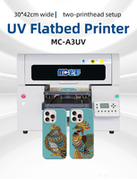 Printer mini A3 printer flatbed uv kecil printer uv xp600 printer mesin cetak label stiker untuk bisnis kecil