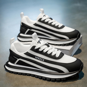 Zapatillas deportivas de verano 2025 para hombre, calzado informal transpirable de malla para hombre, zapatillas de skate para mujer, zapatillas de baloncesto y running de suela gruesa - Product Image 1