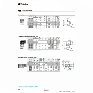 Pièces pneumatiques de module de tuyauterie KBL1-R1S SMC Pneumatics - Product Image 1