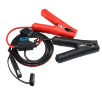 Connecteurs à pince crocodile 16 AWG SAE vers câble de charge de batterie à lame de fusible en ligne ATO à déconnexion rapide pour moto voiture RV